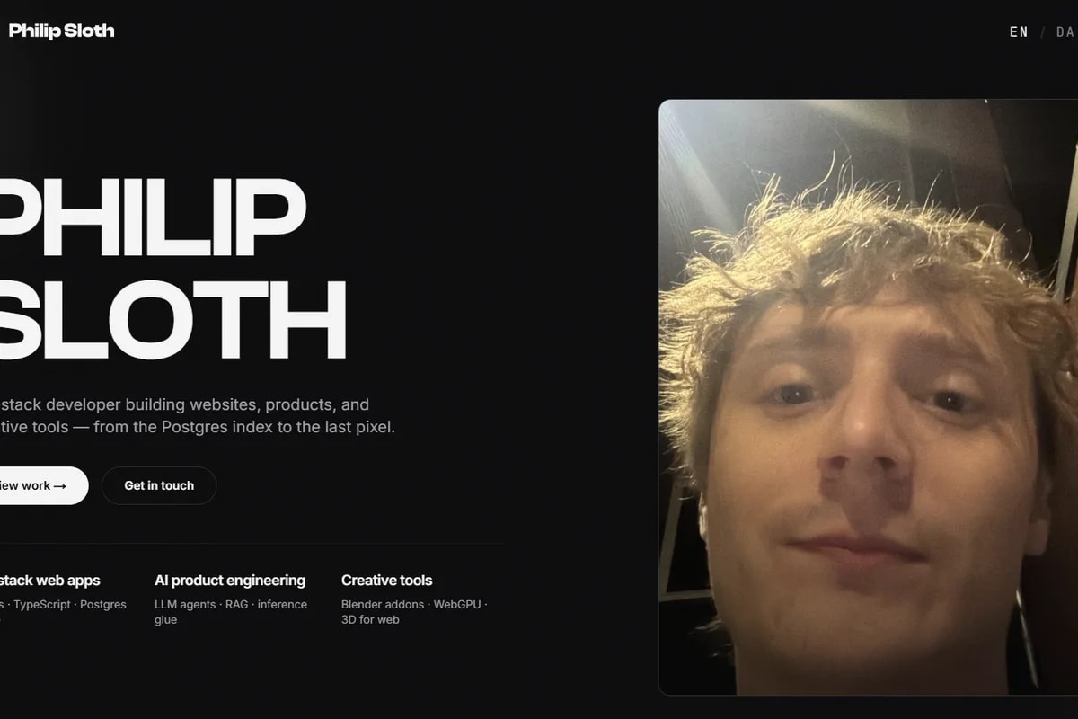 Philip Sloth Portfolio