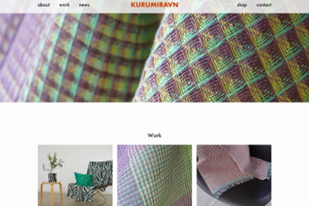 Website til tekstildesign studio