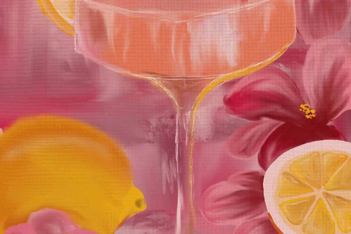Digital illustration – cocktail