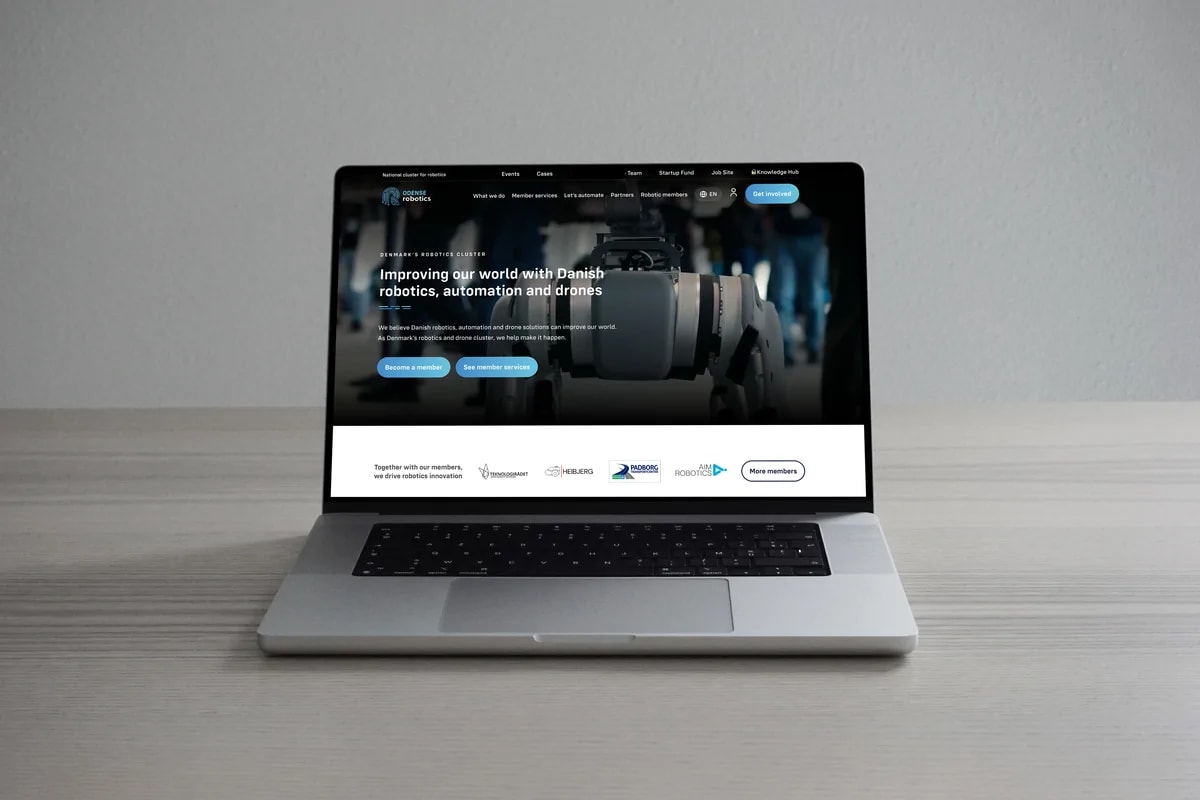 Odense Robotics – Website & informationsstruktur