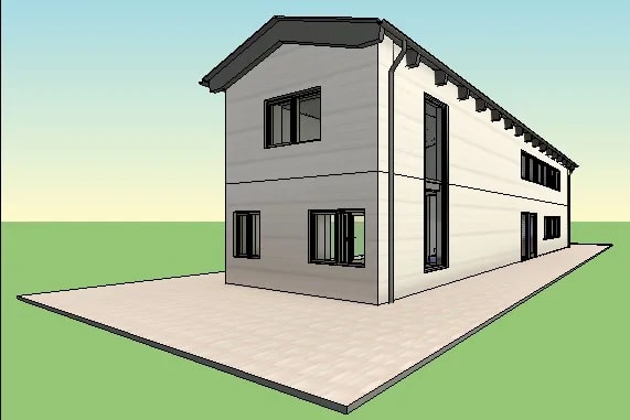 Langhuset, et 2 etagers en familie hus på 168 kvm 1 projekt på hoved forløb 1 på Next KBH.