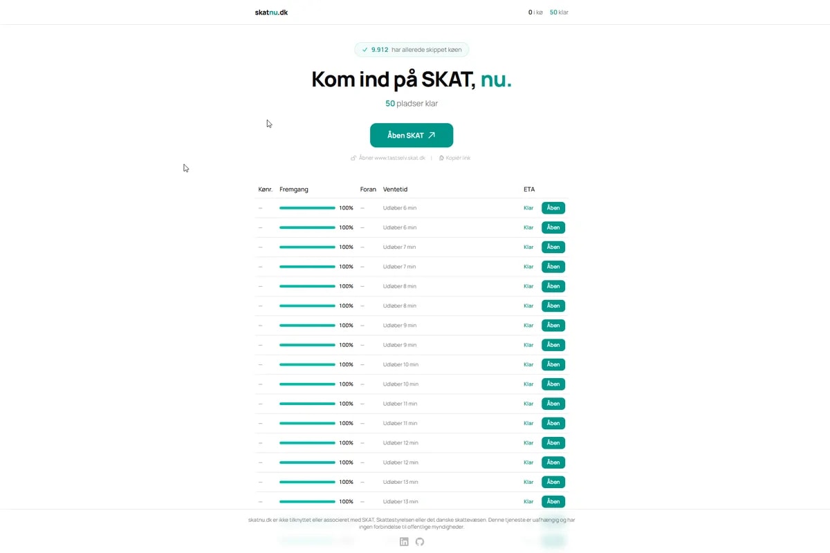 Skatnu.dk - Spring køen over på Skats hjemmeside