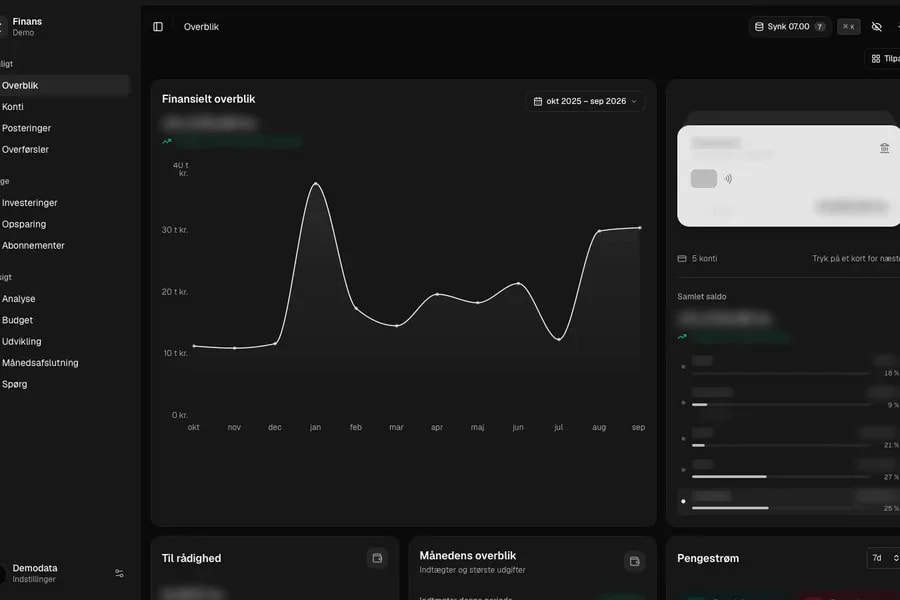 Økonomi-app med open banking