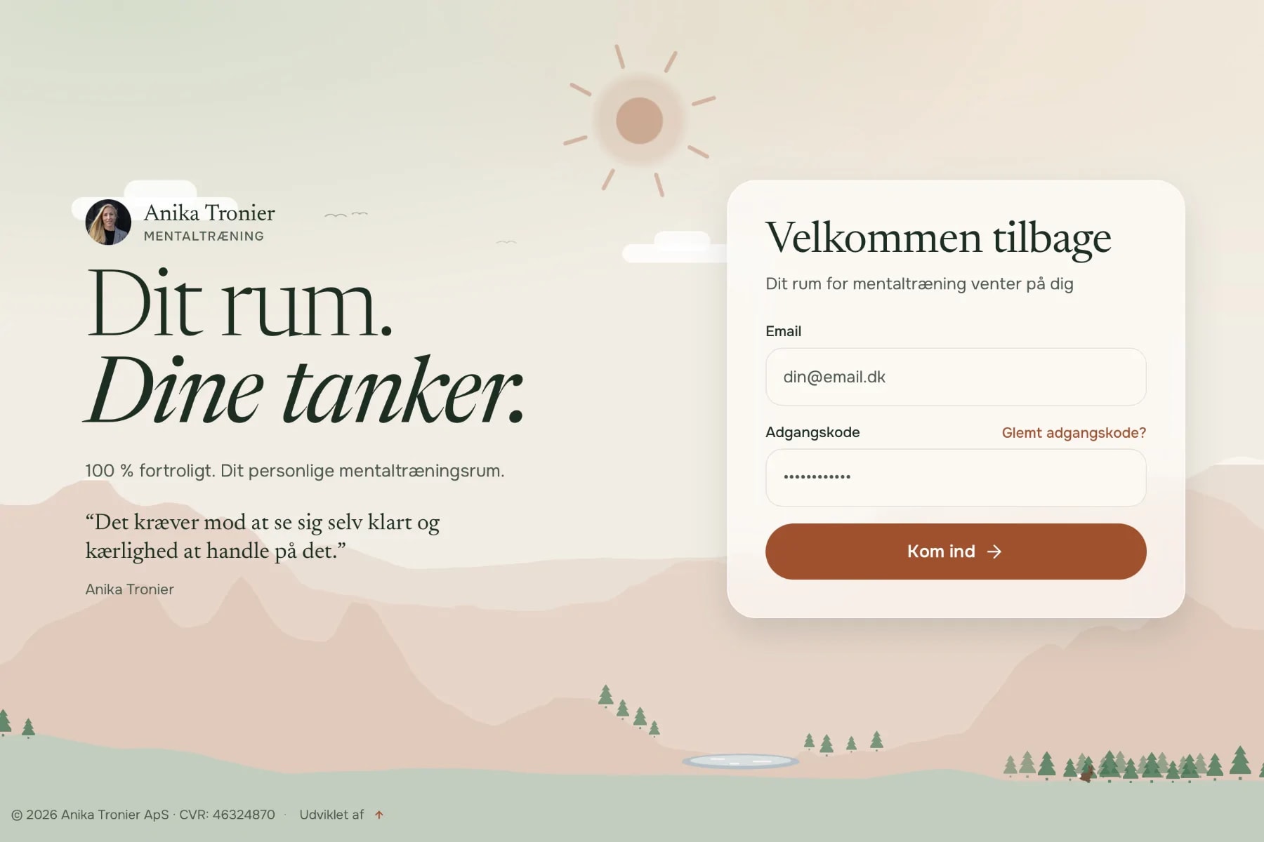 Udvikling af portal til mentaltræning og coaching