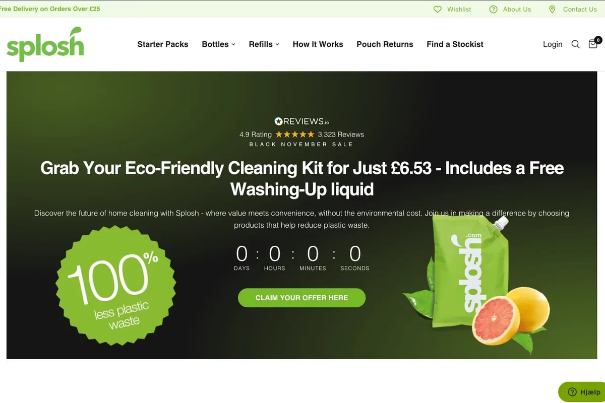 Splosh.com – Shopify Web Development