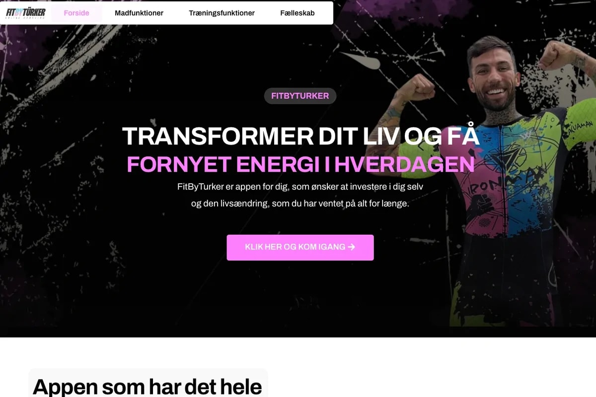  FitByTurker.dk – WordPress Landing Page