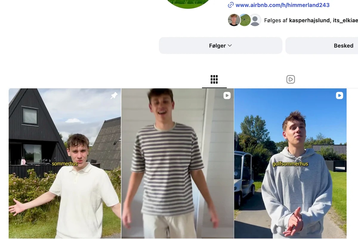Markedsføring og videoproduktion til sommerhus på sociale medier
