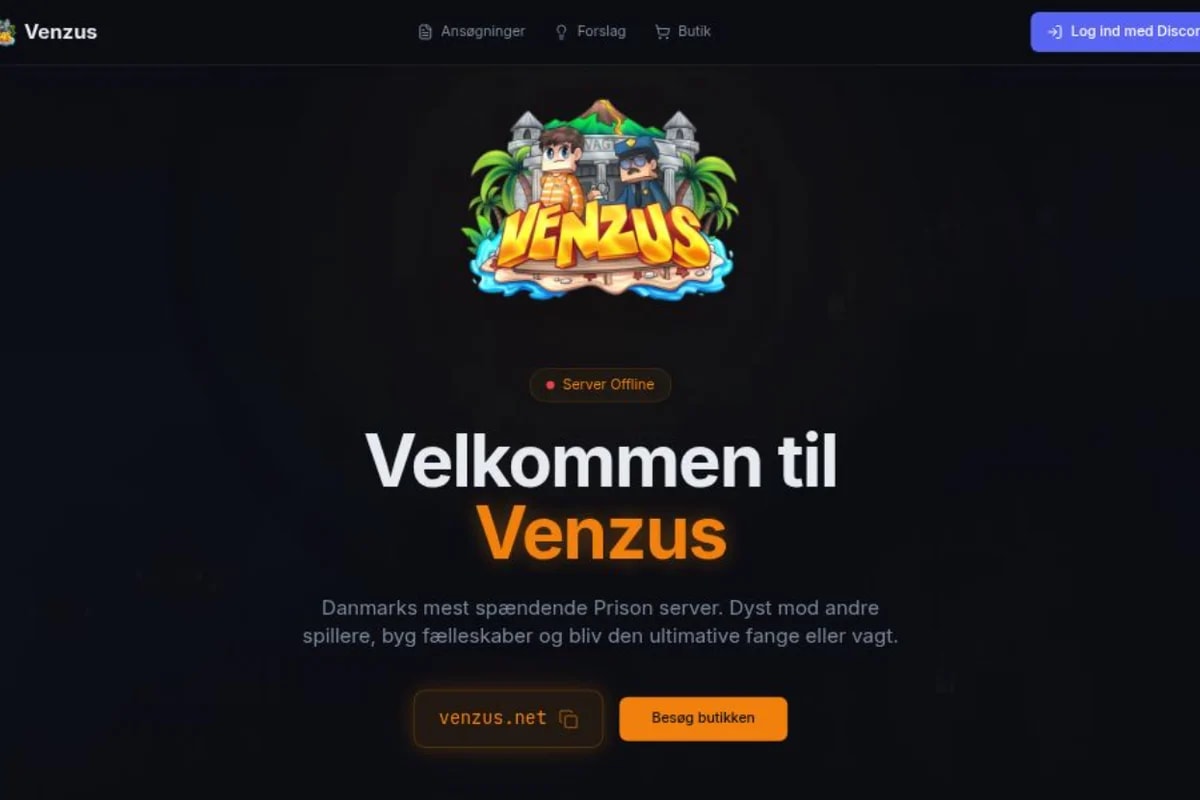 Venzus Hjemmeside