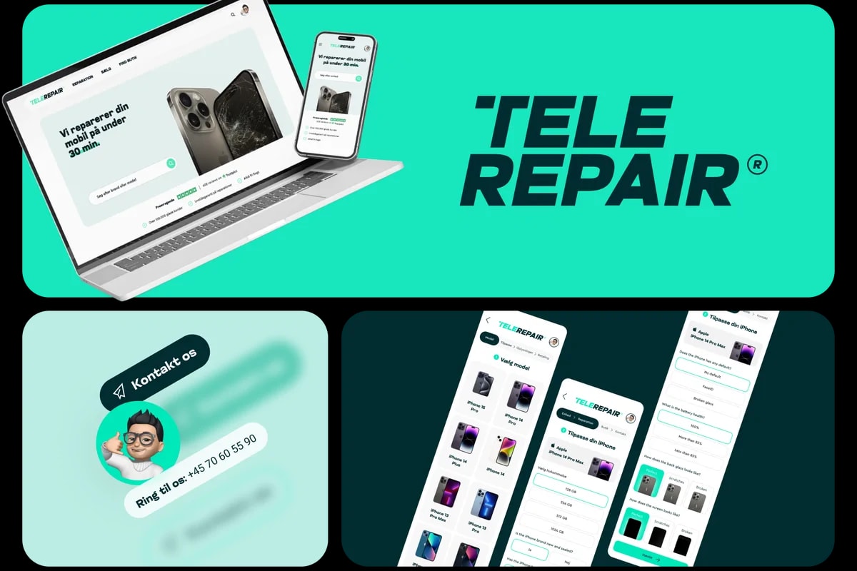 Telerepair.dk – redesign
