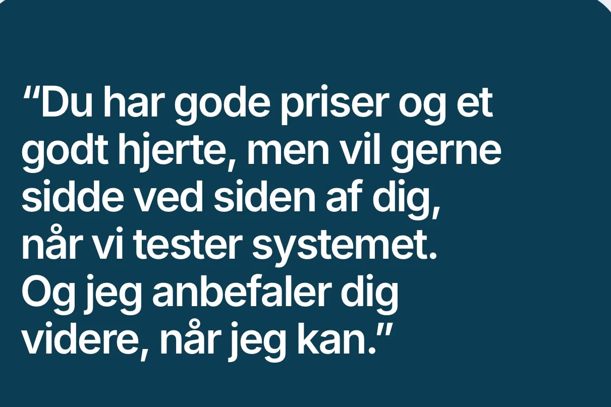 Min Tryg Hånd | Klientudtalelse